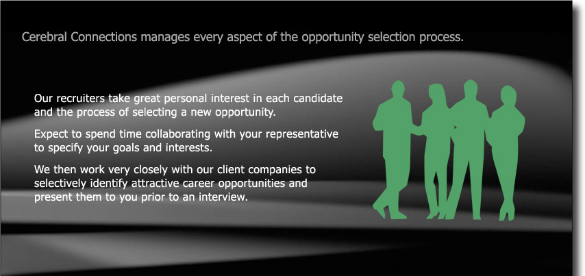 Cerebral Connections manages every aspect of the opportunity selection process